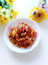 萝卜干烧皮蛋的做法步骤12