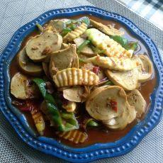 茭白青椒烧素鸡