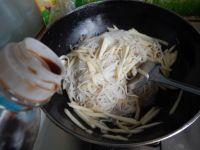 茭白肉丝炒米粉的做法步骤12