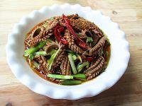 酸辣韭黄腰花的做法步骤11