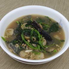 皮蛋苋菜汤