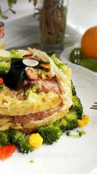 巨无霸鲜虾面堡#小虾创意料#的做法步骤13