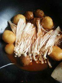 肉丸金针煲的做法步骤6