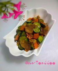 黄瓜胡萝卜炒肉片的做法步骤9