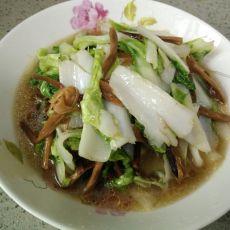 白菜炒白花菜