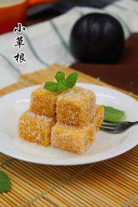 椰蓉牛奶南瓜糕的做法步骤12