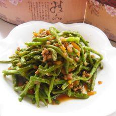 肉末炒四季豆