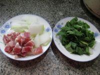 咸肉青菜冬瓜汤的做法步骤1